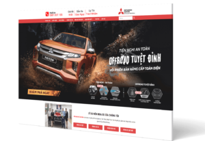 Giao Diện Website Bán Xe Mitsubishi